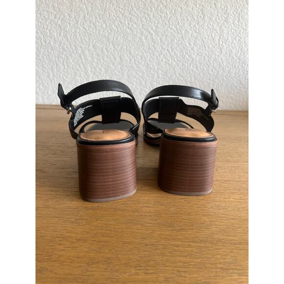 Torrid Women's Double Strap Block Heels Black NEW ~ Size 8WW - Picture 4 of 6